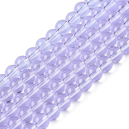 Transparent Glass Beads Strands GLAA-T032-T4mm-01-1