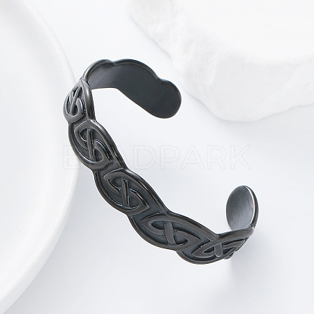Vintage Nordic 304 Stainless Steel Cuff Bangles for Women Men OS8931-2-1