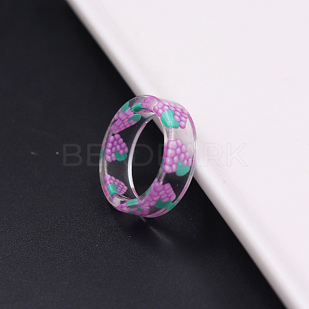 Transparent Resin Finger Rings WGC4E19-11-1