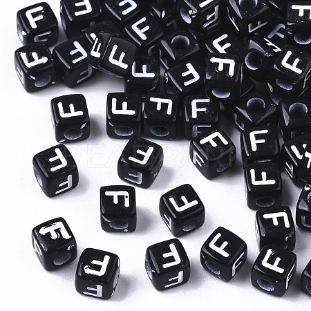 Opaque Acrylic Beads SACR-N002-01F-1
