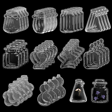 2 Styles Waterproof Self Adhesive Stamping Stickers Sets DIY-CP0011-05D-1