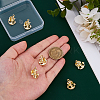 6Pcs Alloy Lapel Pin Backs JEWB-DC0001-23G-3