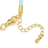 Braided Steel Wire Bracelet Making KK-CBA6056-03F-G-3