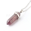 Bullet Shaped Natural Mixed Gemstone Jewelry Sets SJEW-JS01204-4