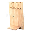 Wooden Necklace Jewelry Necklace Holder BDIS-WH0002-04-4