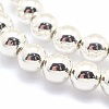 Electroplate Non-magnetic Synthetic Hematite Beads Strands G-L485-01G-S-2