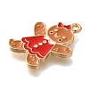 Christmas Theme Alloy Enamel Pendants ENAM-Q509-02KCG-14-2