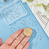 100Pcs 316 Surgical Stainless Steel Earring Hooks STAS-BBC0010-63P-3