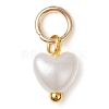 ABS Imitation Pearl Charms PALLOY-JF03222-02-2