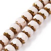 Electroplate Opaque Glass Beads Strands GLAA-P003-A04-1