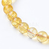 Natural Quartz Crystal Beads Strands G-C076-6mm-6-3