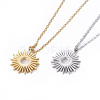 304 Stainless Steel Pendant Necklaces NJEW-O118-08-1