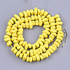 Spray Painted Non-magnetic Synthetic Hematite Beads Strands G-T116-19-24-2