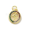 Brass Micro Pave Cubic Zirconia Pendants KK-M283-29C-02-1