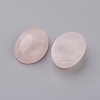 Natural Rose Quartz Flat Back Cabochons G-G741-18x25mm-21-2