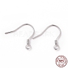 Anti-Tarnish Rhodium Plated 925 Sterling Silver Earring Hooks STER-D035-22P-3