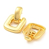 Rack Plating Brass Square Dangle Stud Earrings EJEW-A028-15G-2