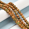 Tibetan Style Turtle Back Pattern dZi Beads Strands X-G-P229-A-04-8mm-9