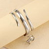 Alloy Spiral Cuff Bangles & Rings Sets FS-WG33B53-01-2