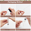   150Pcs 3 Styles Clear Glass Bottles MRMJ-PH0001-75-4