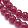Natural Red Corundum/Ruby Beads Strands G-D0003-C21-3