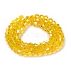 Transparent Electroplate Glass Beads Strands EGLA-A039-T2mm-B22-2