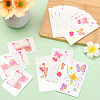 80 Sheets 4 Styles Butterfly Pattern Body Art Tattoos AJEW-SP0002-79-5