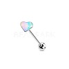 304 Stainless Steel & Acrylic Straight Barbell Tongue Rings FS-WG7AF88-02-1