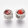 Platinum Plated Alloy Beads X-MPDL-S067-09A-2