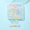 50Pcs Electroplate Transparent Glass Bead EGLA-FS0001-34-1