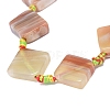 Natural Banded Agate/Striped Agate Beads Strands G-L544-055B-02-2