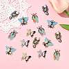 16Pcs 8 Styles Alloy Enamel Pendants ENAM-FS0003-95-7