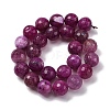 Natural Dragon Veins Agate(Dyed & Heated) Beads Strands G-K390-A10-01-4