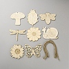 DIY Wood Hanging Pendant Decorations Kit DIY-WH20007-18B-1