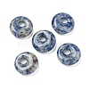 Natural Blue Spot Jasper Donut/Pi Disc Charms G-G142-02E-1