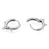 304 Stainless Steel Hoop Earrings Findings STAS-N092-193-3