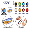 80Pcs 8 Colors Electroplate Glass Beads Strands EGLA-TA0001-21-4