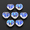 Electroplate Transparent Glass Beads LS-GLAA-T022-24-B01-1