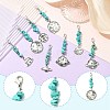 8Pcs Alloy Pendant Decorations HJEW-CJ00075-3