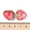 Dyed Natural Imperial Jasper Heart Palm Stone G-Q021-03C-3
