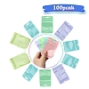 100Pcs 5 Styles Macaron Color Plastic Yin-yang Resealable Bags OPP-YW0001-06B-1