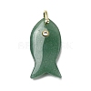 Natural Green Aventurine Pendants KK-D021-05C-G-1
