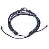 12 Constellation Leather Cord Bracelets LS-BJEW-P240-E05-2