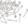 925 Sterling Silver Flat Pad  Stud Earring Findings STER-K167-045B-S-4