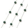 Glass Round Beaded Chains CHS-B003-04F-1