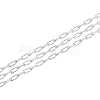 925 Sterling Silver Paperclip Chains STER-WH0011-07S-1
