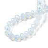 Electroplate Glass Beads Strands X-EGLA-A034-J8mm-A10-3