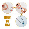 16Pcs 2 Styles Rack Plating Brass Glue-on Flat Pad Bails KK-AR0004-15-5