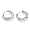 Tarnish Resistant 304 Stainless Steel Huggie Hoop Earrings EJEW-O095-03-1