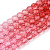 Transparent Glass Beads Strands GLAA-E036-07N-2